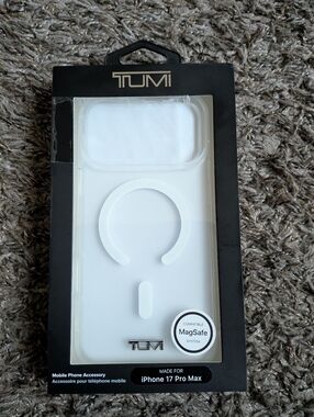 Tumi iPhone 17 Pro Max MagSafe Clear Phone Case NEW